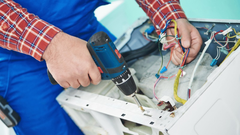 Haymana Eminçelik Eminçelik çamaşır makinesi kart tamiri – Su almama arızası orijinal parça ile giderildi. - Teknik servis örneği