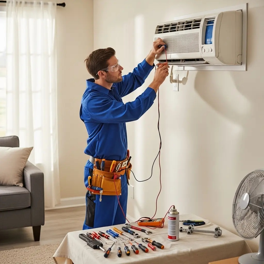Haymana Eminçelik Eminçelik klima gaz dolumu ve bakım – Enerji verimliliği artırıldı. - Teknik servis örneği